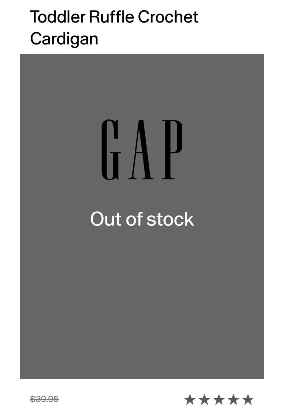 GAP cream knit
